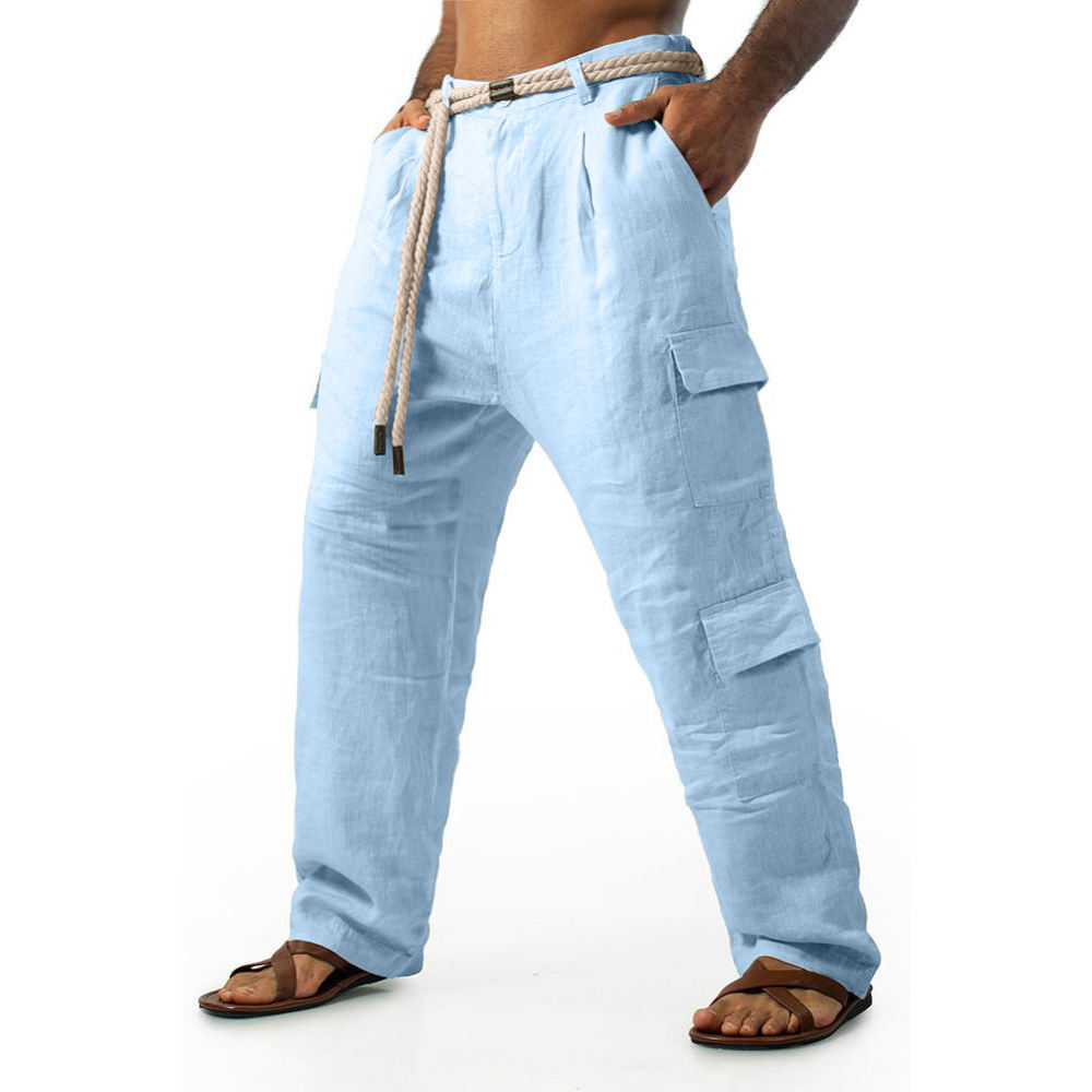 Shorts Chino Slim - 캐주얼한 남성용 면 소재 카고 반바지,
