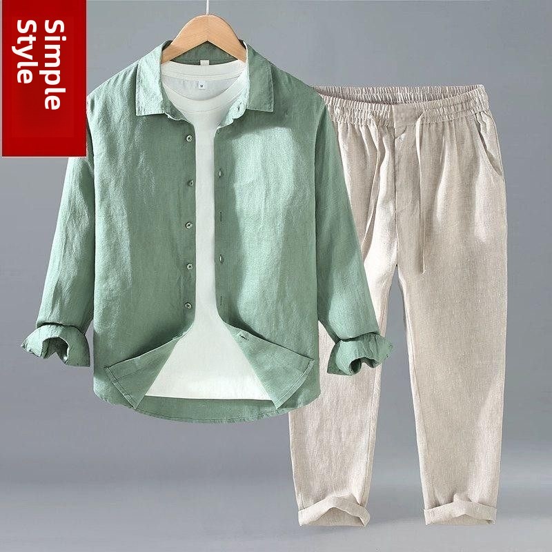 Linen Shirt Breathable - 편안하고 통기성 좋은 린넨 남성 캐주얼