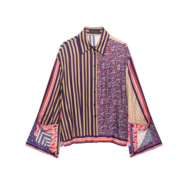 2026 우아하고 세련된 프린트 사롱 스커트 여성용 투 - Shirt Camp Collar 리뷰 및 가격