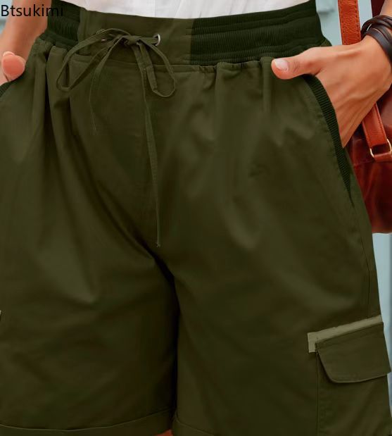 2026 여성용 카고 반바지 팬츠 신축성 있는 허리 반 - Short Linen Drawstring 리뷰 및 가격